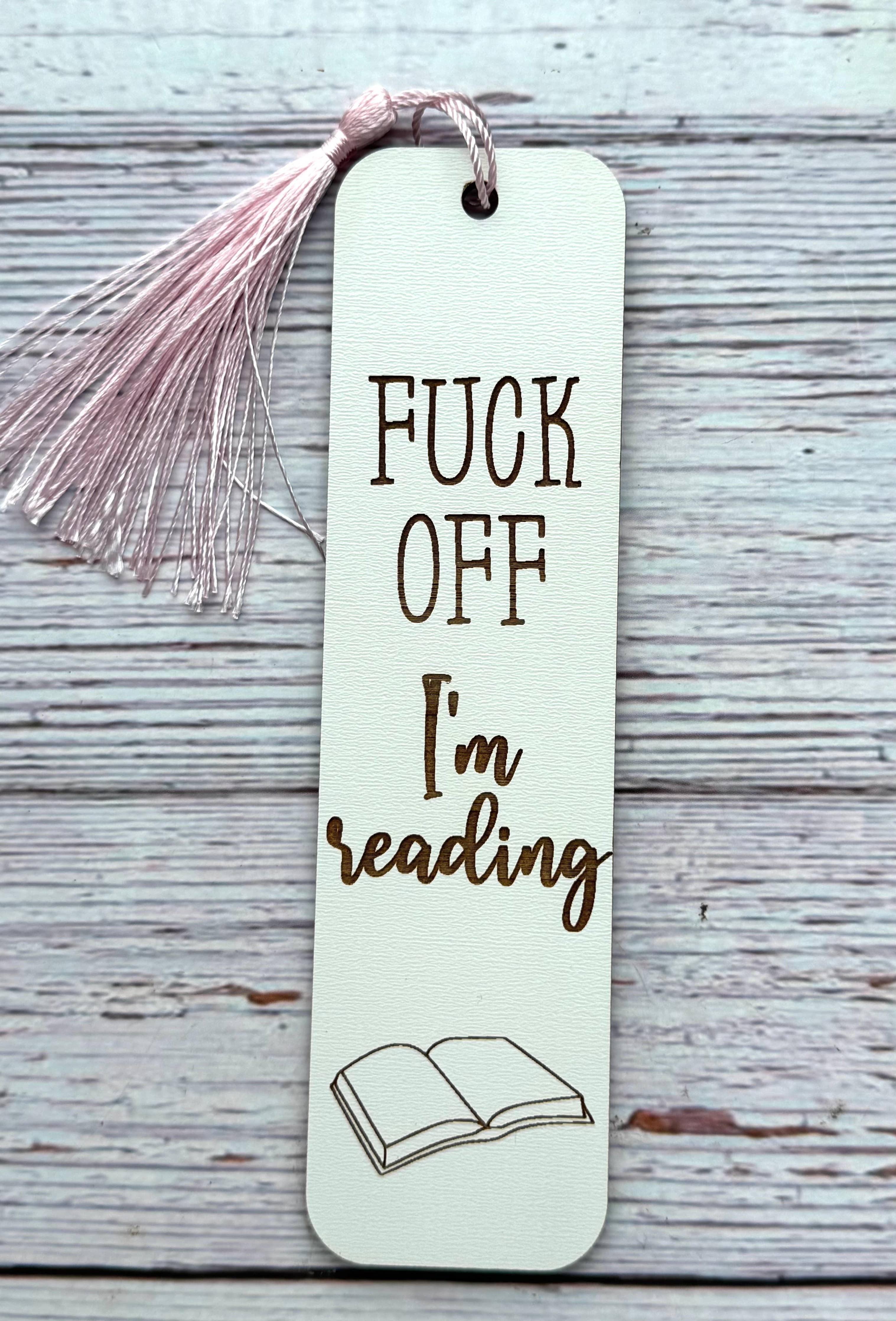 Engraved Adult-Themed Bookmarks – 1/8” White MDF | Spicy Lit: Smut slut