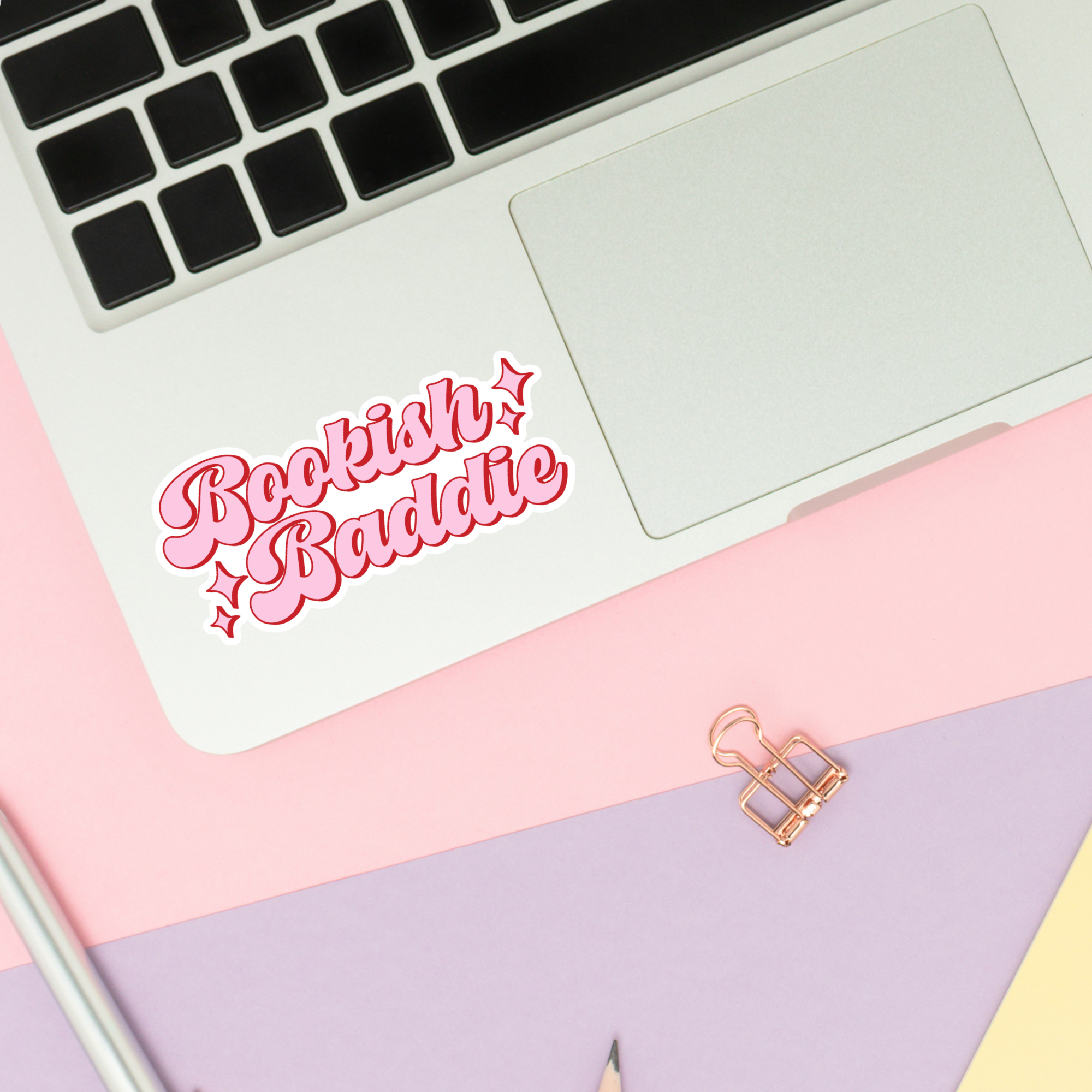 Bookish Baddie Stickers / Bookish Merch, Book Lover: Matte 2''