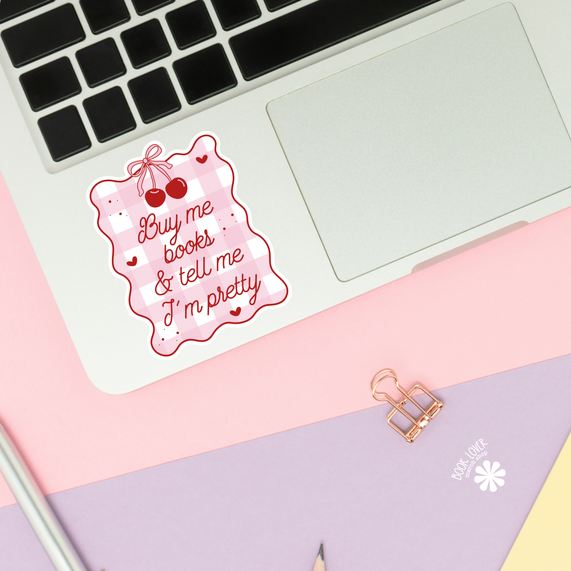Buy Me Books And Tell Me I'm Pretty Stickers / Bookish : 2''