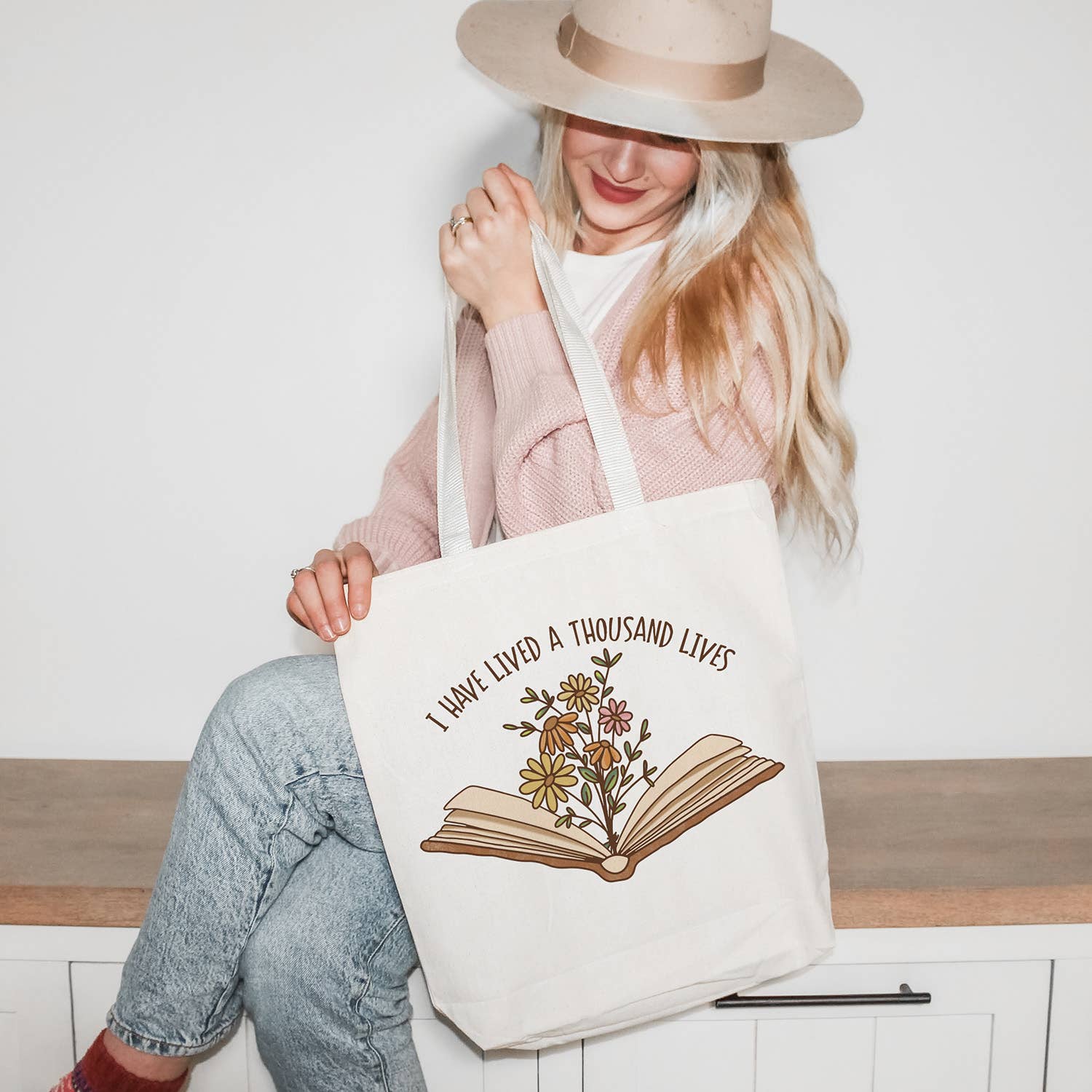 I Have Lived A Thousand Lives Tote Bag: Natural