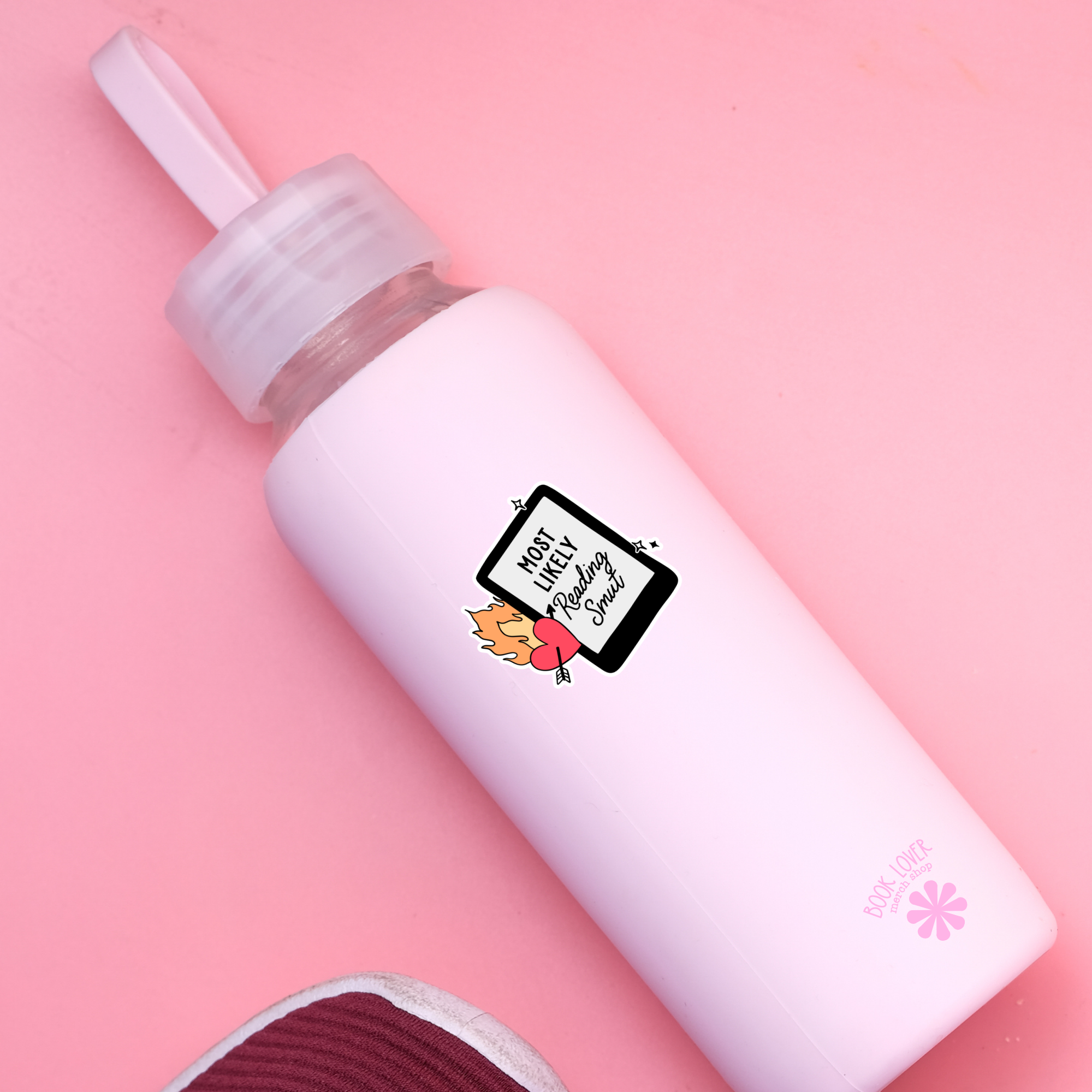 Most Likely Reading Smut  Stickers / Bookish Merch Lover: Matte Stickers 2''