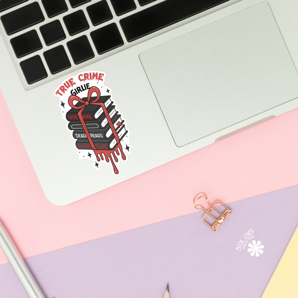 True Crime Girlie Stickers / Bookish Stickers / Book Lover: 2''