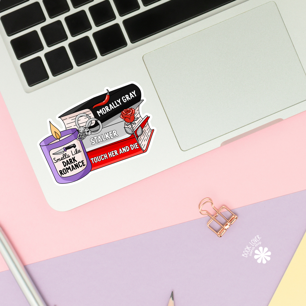 Smells Like Dark Romance Stickers / Bookish Stickers / Book : 2''