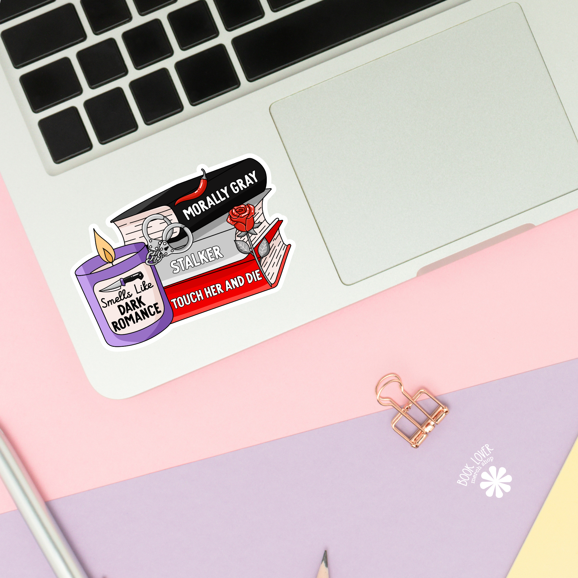 Smells Like Dark Romance Stickers / Bookish Stickers / Book : 2''