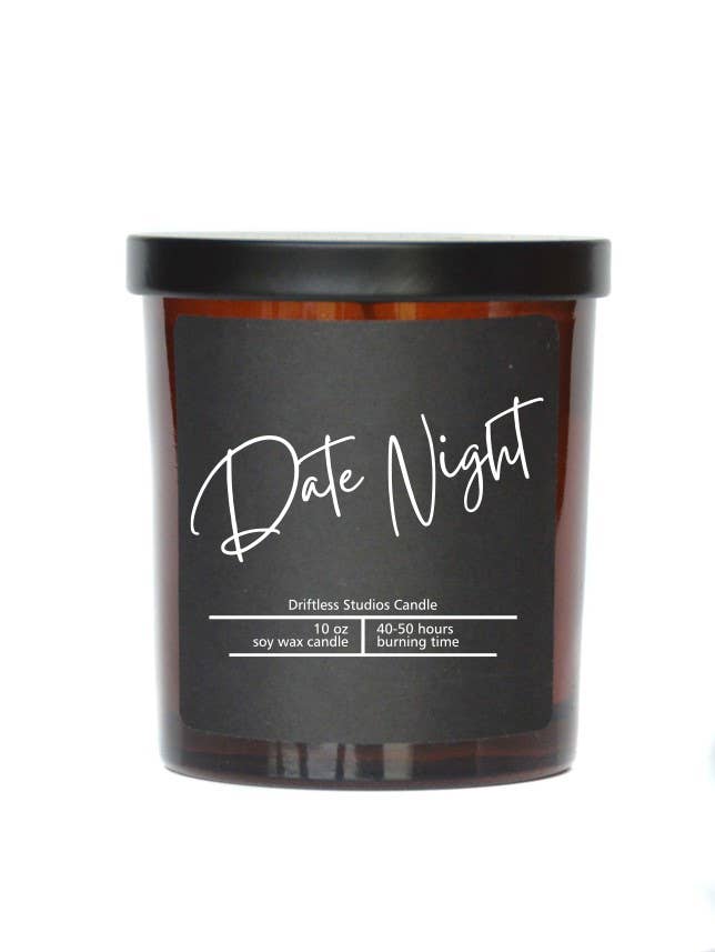 Date Night Soy Wax Valentines Day Candle - 10 oz Candles