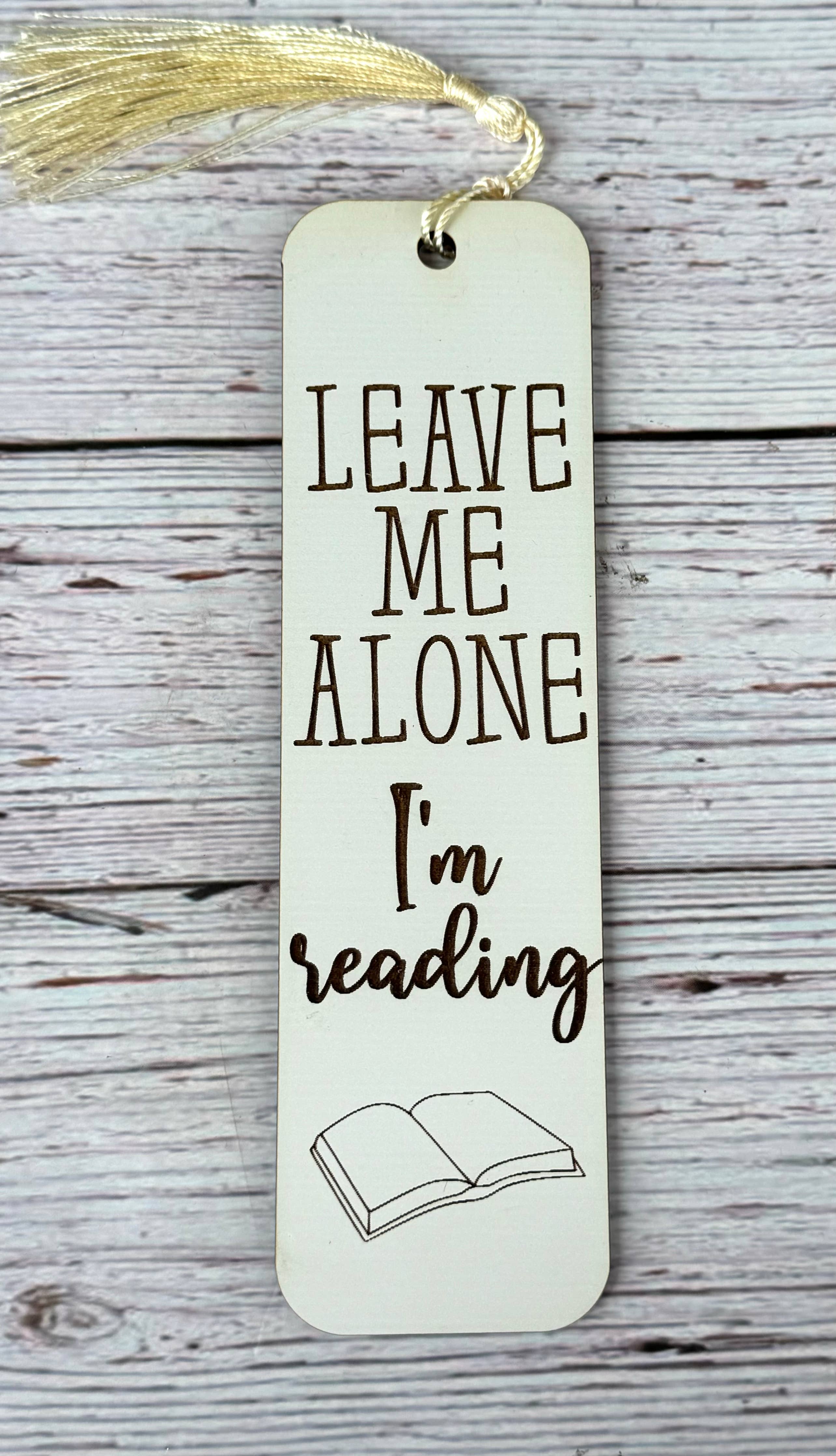 Set of 8 Wood Engraved Bookmarks 