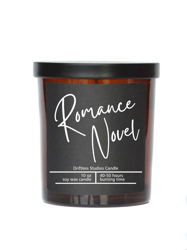 Romance Novel Soy Wax Valentines Day Candle - 10 oz Candles
