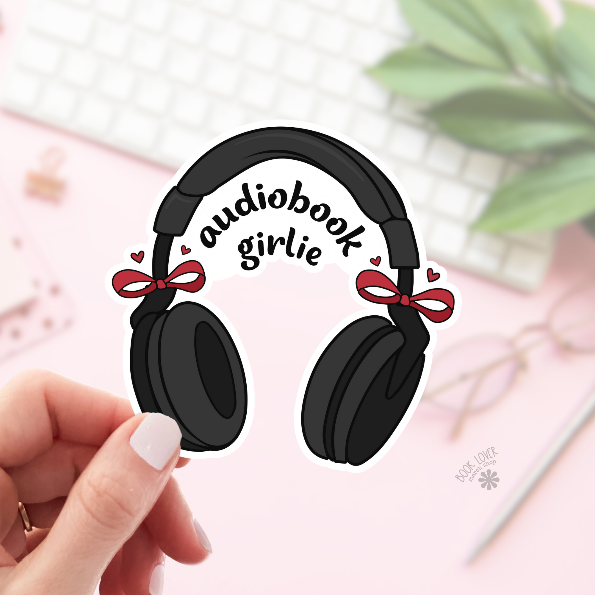 Audiobook Girlie Stickers / Bookish Stickers / Book Lover: 2''
