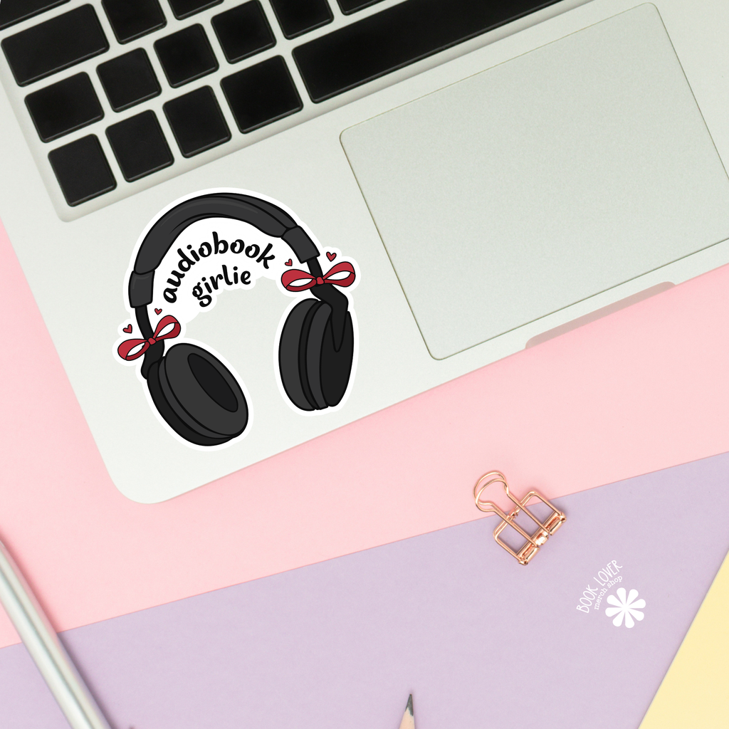 Audiobook Girlie Stickers / Bookish Stickers / Book Lover: 2''