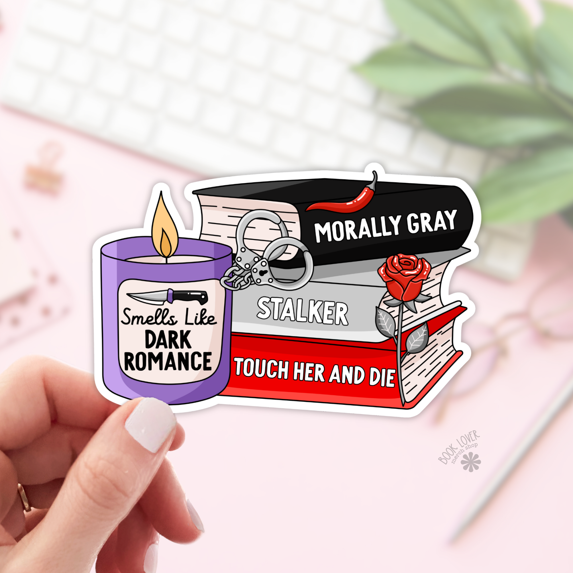Smells Like Dark Romance Stickers / Bookish Stickers / Book : 2''