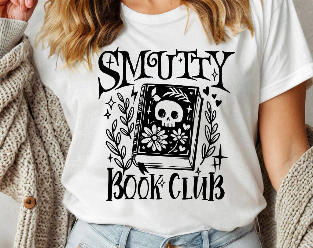 Smutty Book Club - Funny Book Reading T-Shirt: Prism Peach / SM