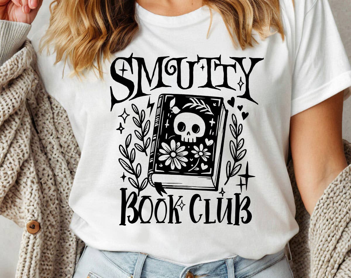 Smutty Book Club - Funny Book Reading T-Shirt: Prism Peach / SM