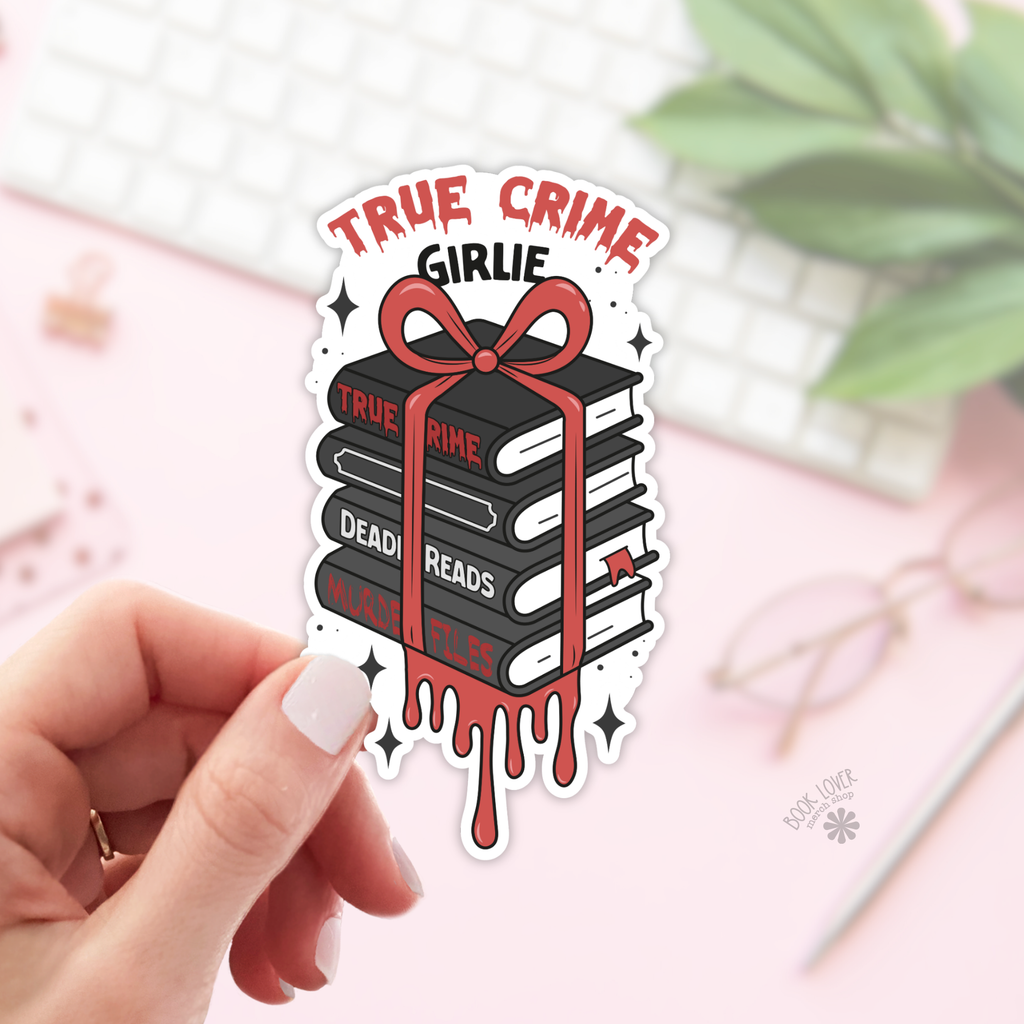 True Crime Girlie Stickers / Bookish Stickers / Book Lover: 2''
