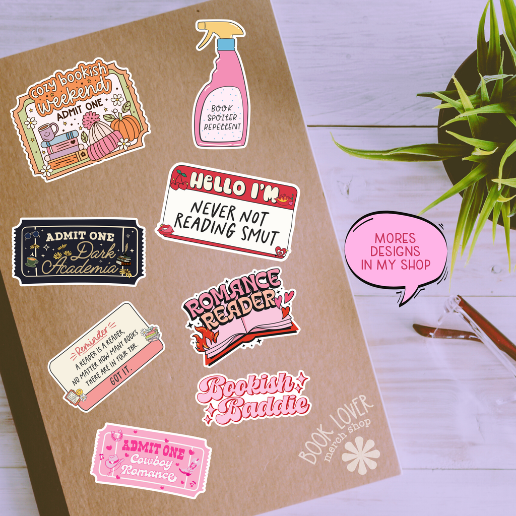 Good Girls Read Dirty Books Stickers / Bookish Stickers: Matte Stickers 2''