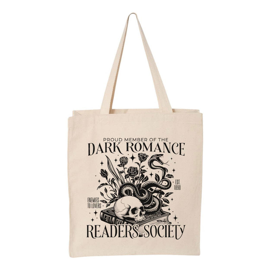 Dark Romance Readers Society Tote Bag: Natural