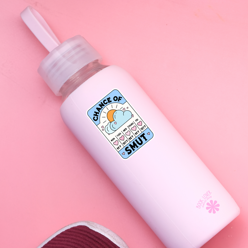 Chance of Smut Stickers / Bookish Stickers / Book Lover Gift: 2''